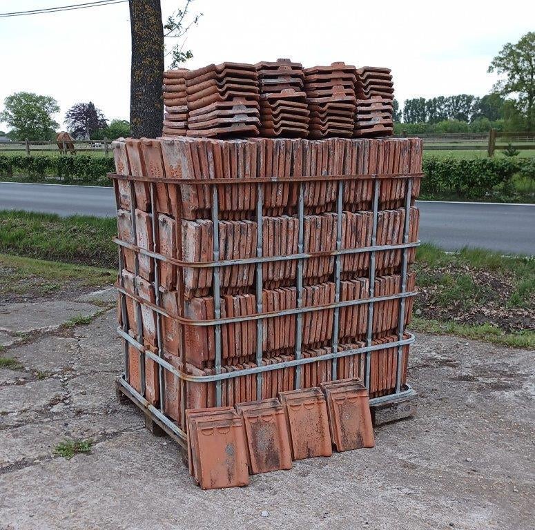 Recuperatiepannen Koramic 44, oud latem, Franse dakpannen, Doe-het-zelf en Bouw, Ophalen, Gebruikt, Steen of Klei, 15 m² of meer