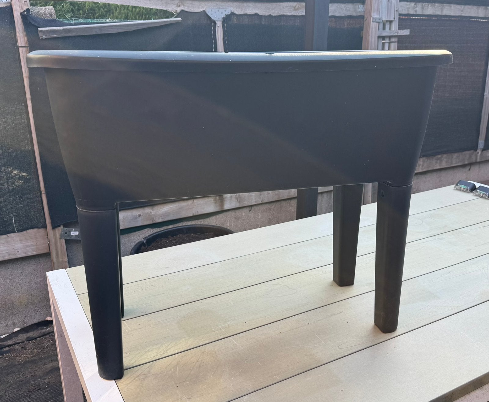 Zwarte Kweektafel met afneembare poten, kunststof, Ophalen, Gebruikt, Kweektafel
