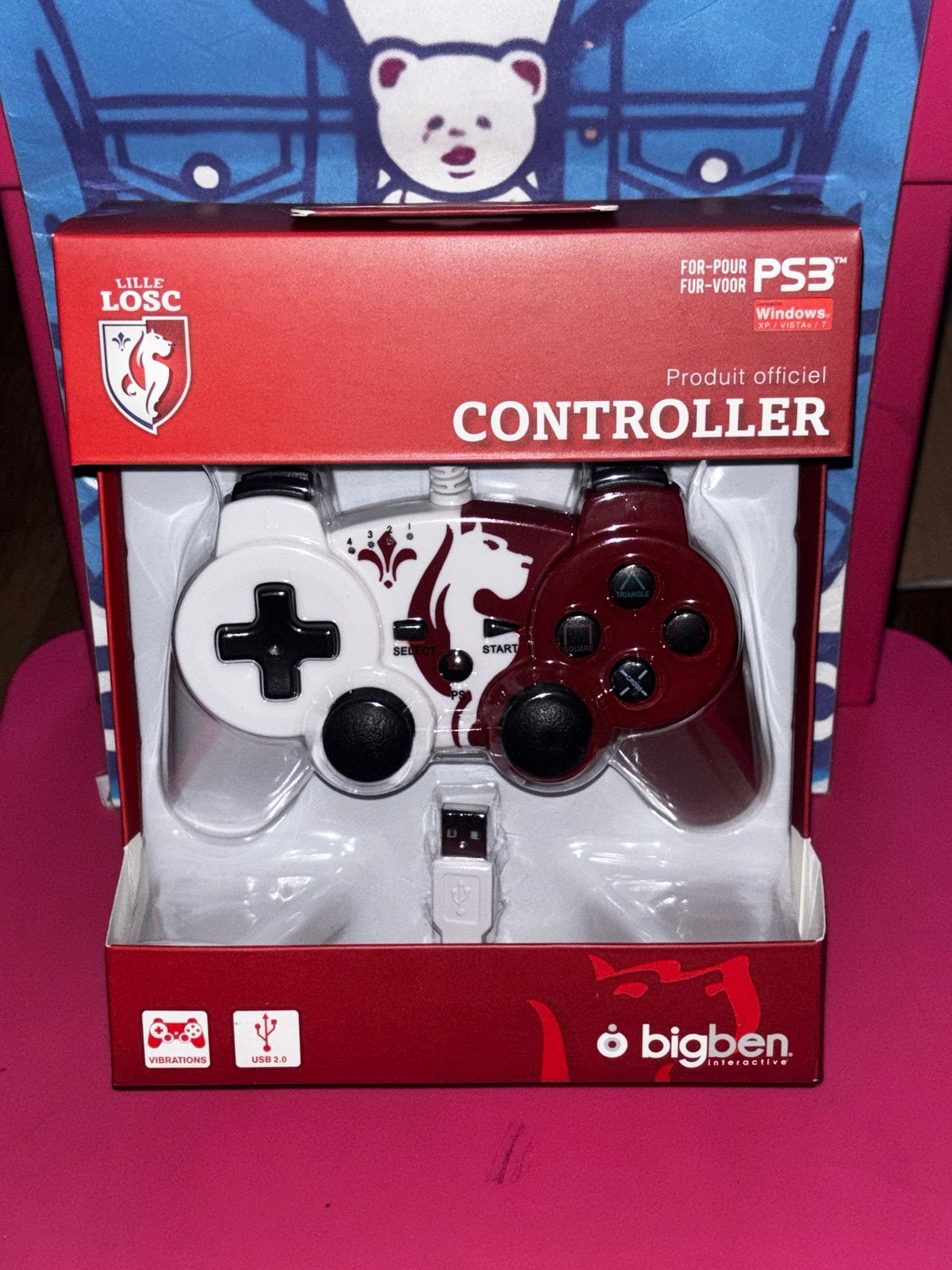Manette filaire Bigben Interactive PS3/PC LOSC Lille, Consoles de jeu & Jeux vidéo, Enlèvement ou Envoi, Neuf, Contrôleur, PlayStation 3