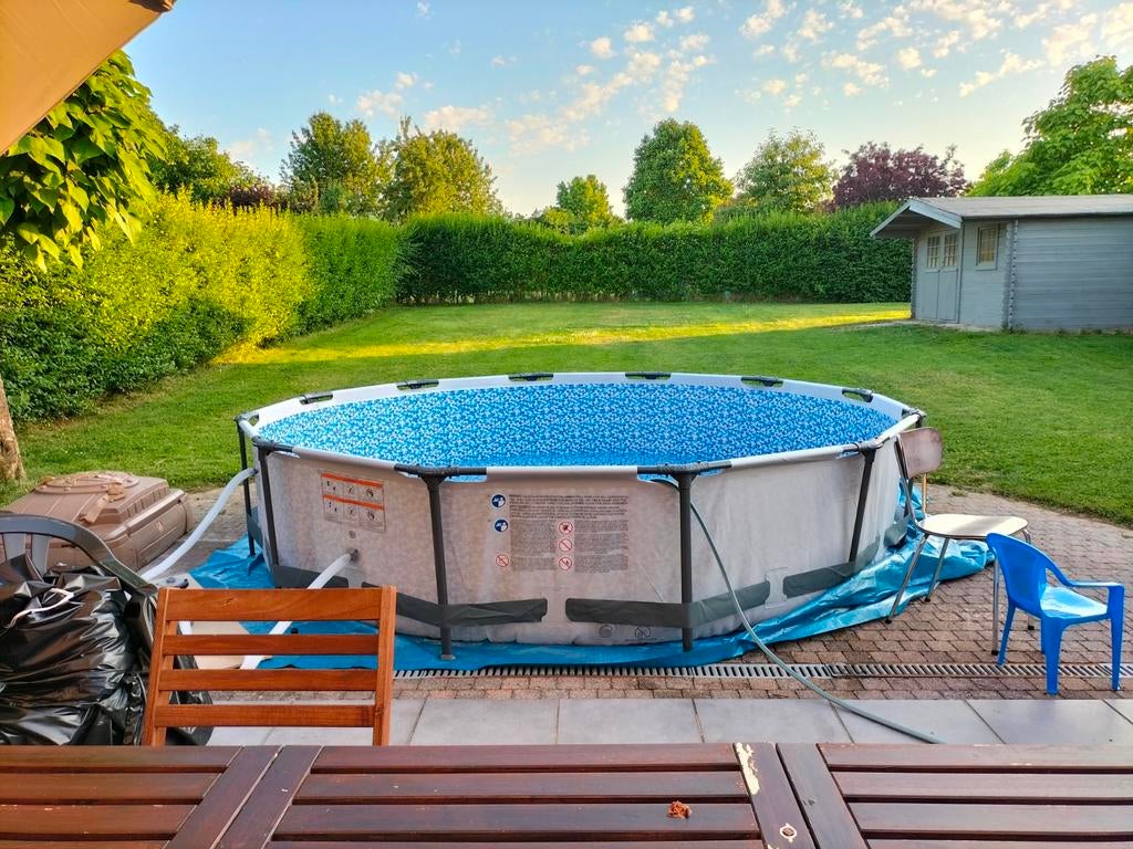 Opzetzwembad Bestway Steel Pro Max 3.66m, Tuin en Terras, Ophalen, Gebruikt, Opzetzwembad