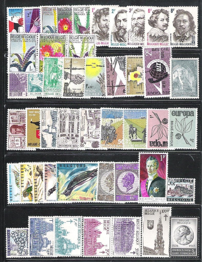 België: jaren 1965 / 1969 "Postfris"  zie lijst par jaar, Ophalen of Verzenden, Postfris, Postfris, Europa