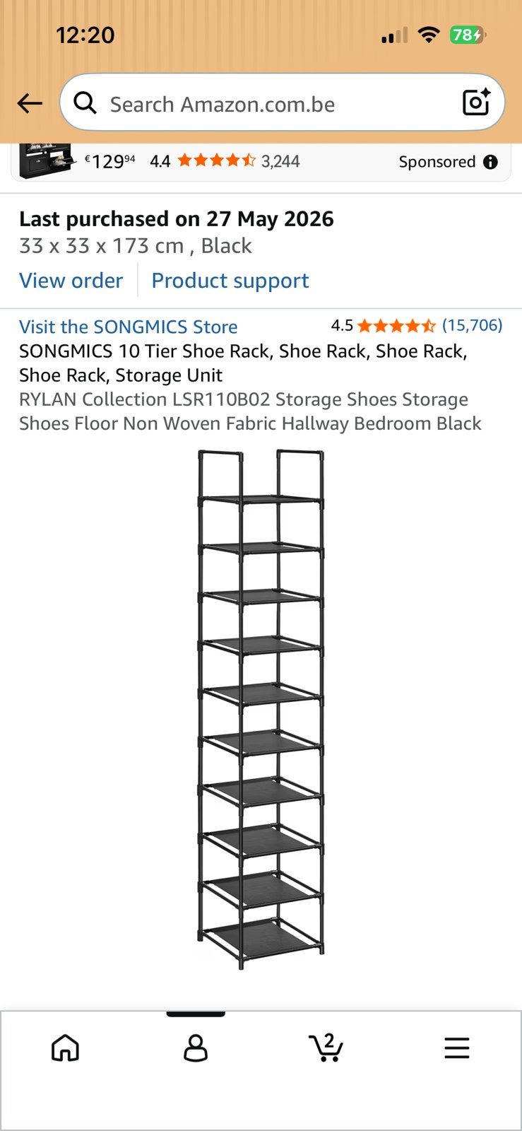 Shoe rack —Schoenenrek, Enlèvement, Comme neuf
