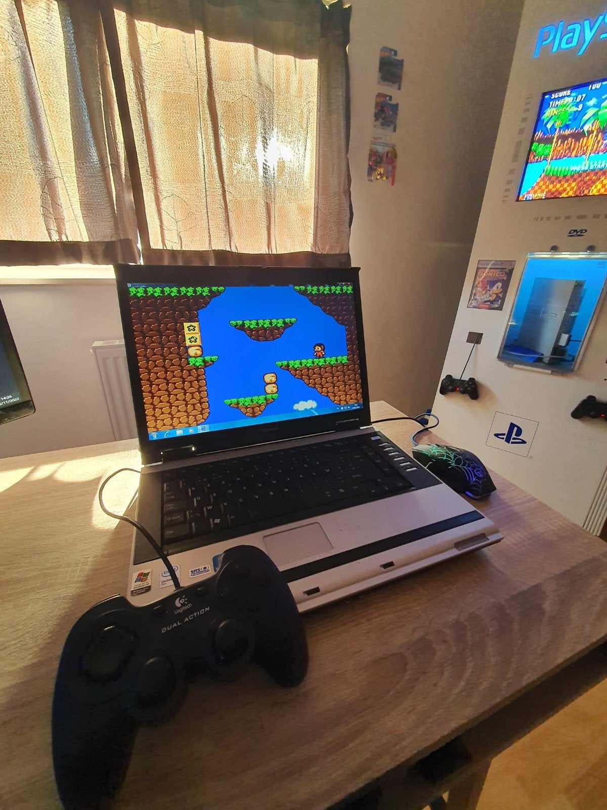 Toshiba sattelite laptop + games win7, Computers en Software, Vintage Computers, Ophalen