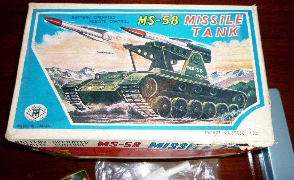 MS-58 MISSILE 3458 Modern Toys - blikken metaal in doos, Ophalen of Verzenden