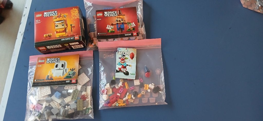 LEGO - 4 Brickheadz, Gebruikt, BrickHeadz, Lego, Inclusief instructies
