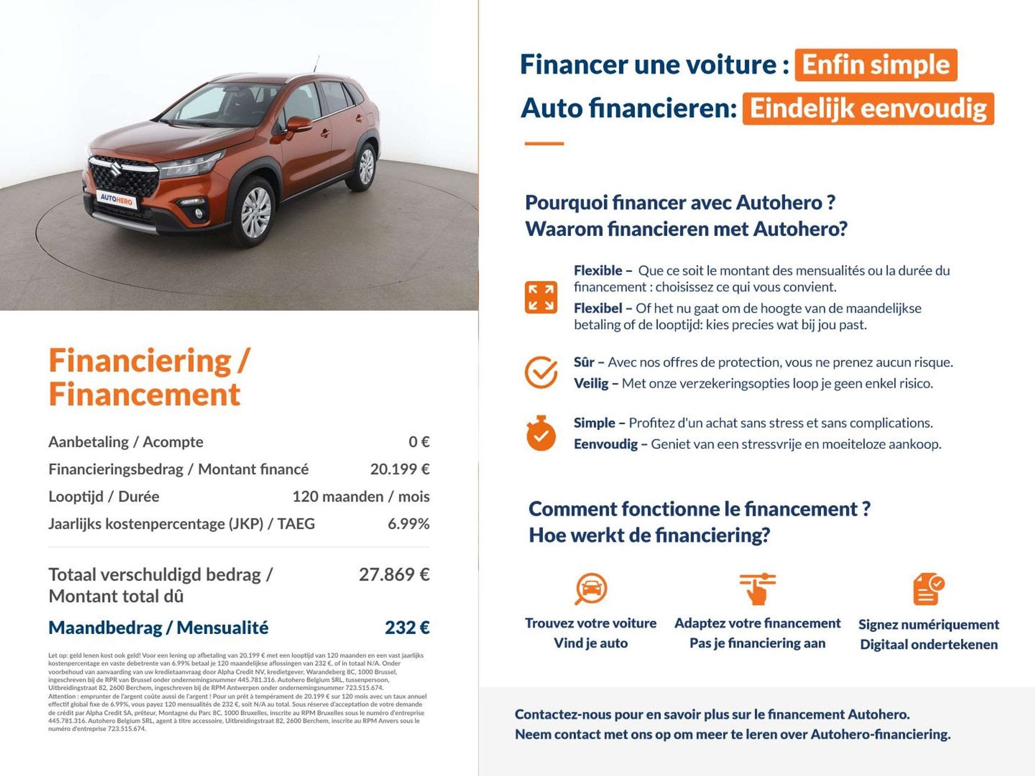 Suzuki S-Cross 1.4 BoosterJet Mild-Hybrid Top, Autos, 121 g/km, Achat, Euro 6, Boîte manuelle