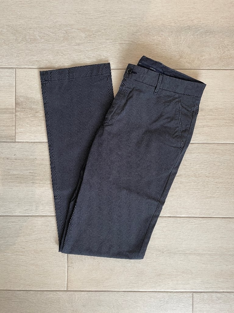 Blauw/wit gestreepte kostuumbroek van Mc Gregor (M), Ophalen of Verzenden, Zo goed als nieuw, MC GREGOR, Maat 48/50 (M)