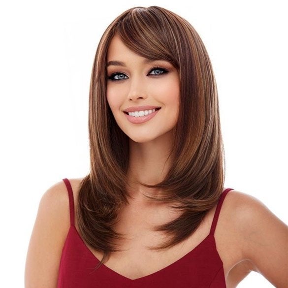 Pruik schouderlengte steil haar Lollipop kleur FS8-27-613, Handtassen en Accessoires, Ophalen of Verzenden, Nieuw