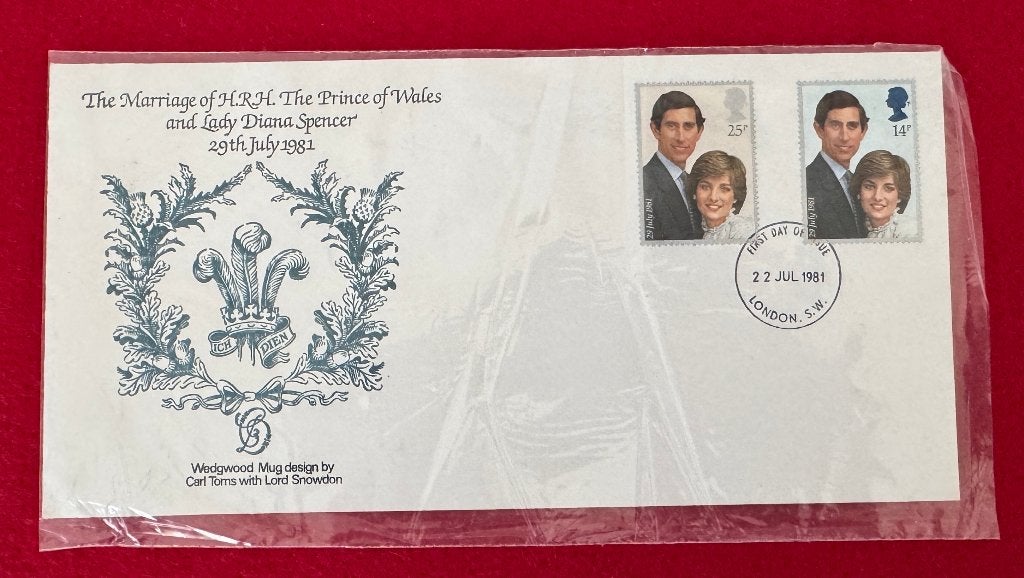 Herdenkingszegels voor de bruiloft van Charles & Diana, Verzamelen, Bidprentjes en Rouwkaarten, Ophalen of Verzenden