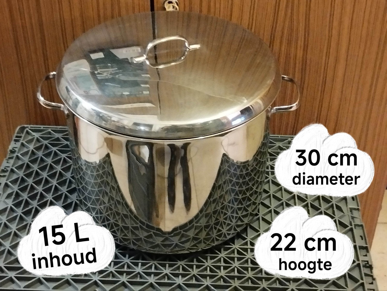 Kookpot 15 L + Gastronorm bak en vergiet, Ophalen of Verzenden