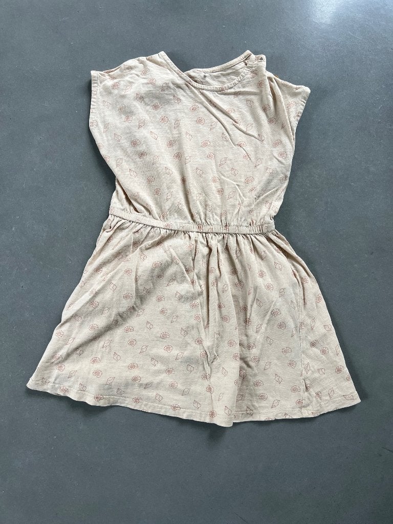 zomerjurkje met schelpen, Kinderen en Baby's, Kinderkleding | Maat 116, Meisje, Ophalen of Verzenden, Zo goed als nieuw, Jurk of Rok