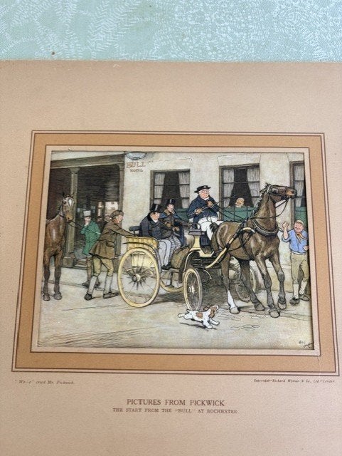 Complete serie, 12 prenten. 110 jaar oud, Antiquités & Art, Art | Peinture | Classique, Enlèvement ou Envoi, Autres sujets, Autres techniques