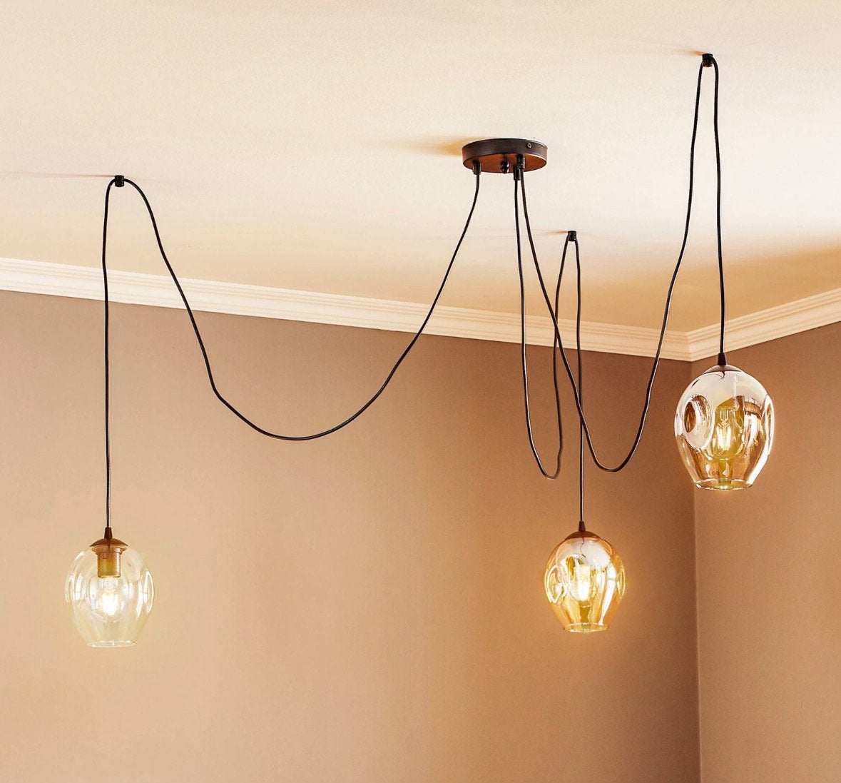 Hanglamp starla, Ophalen of Verzenden, Nieuw, Glas, E27 (groot)