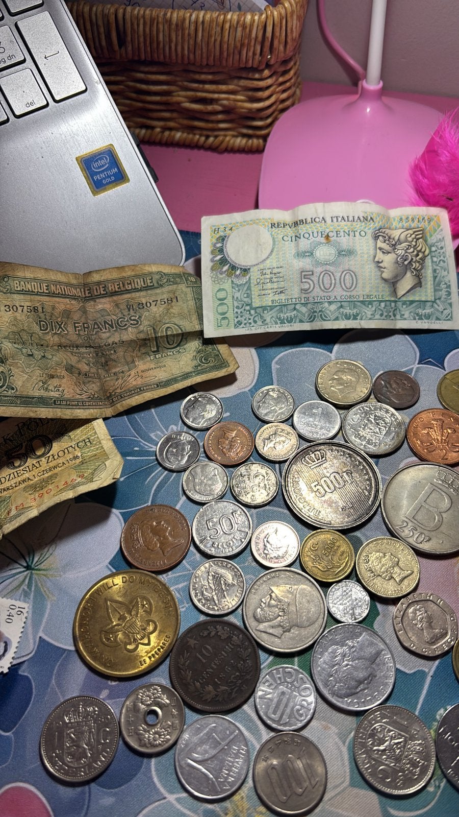 Grote verzameling oude munten & bankbiljetten, Postzegels en Munten, Ophalen, Bankbiljetten