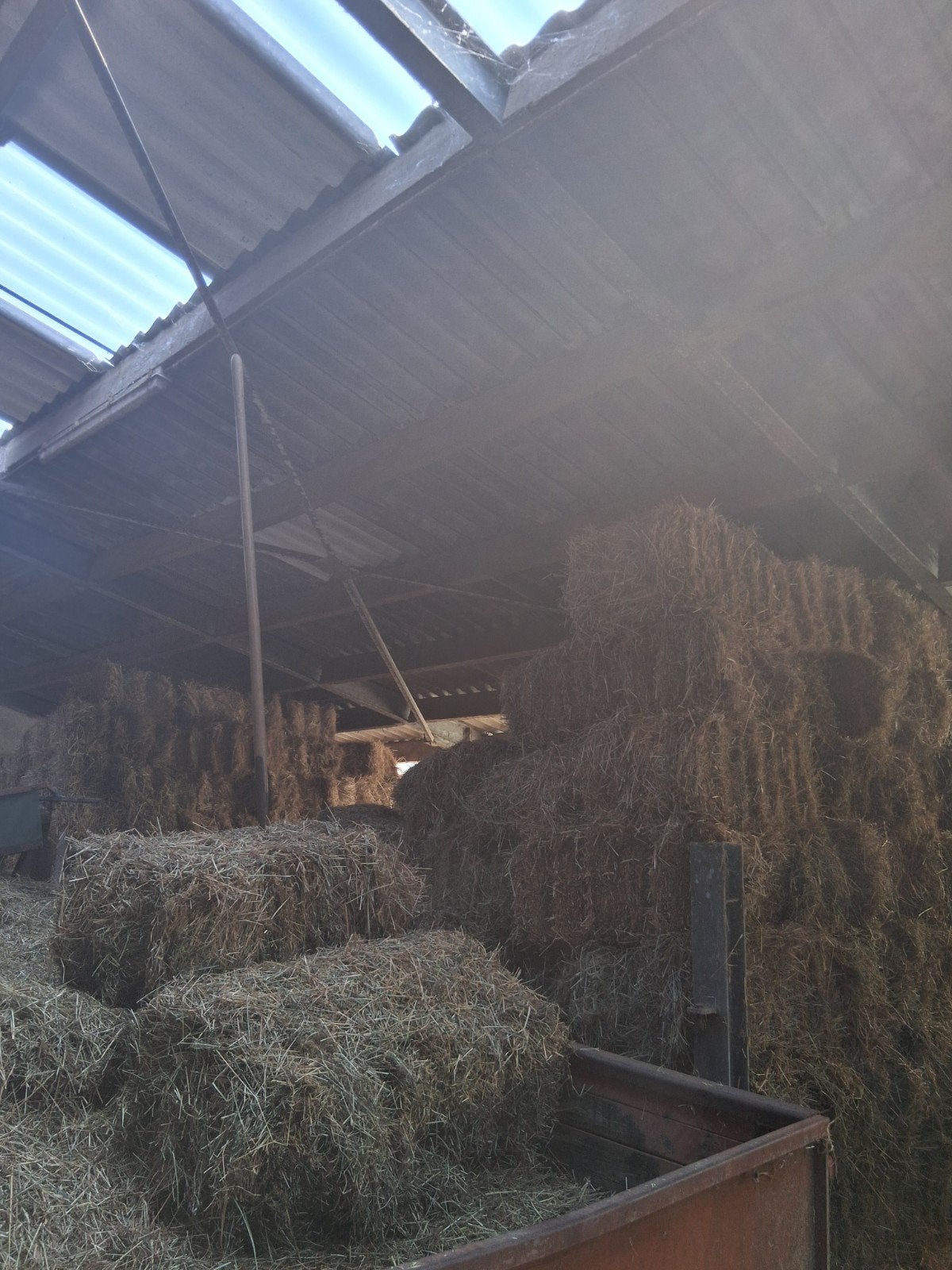 Kleine baaltjes hooi en stro, Ophalen