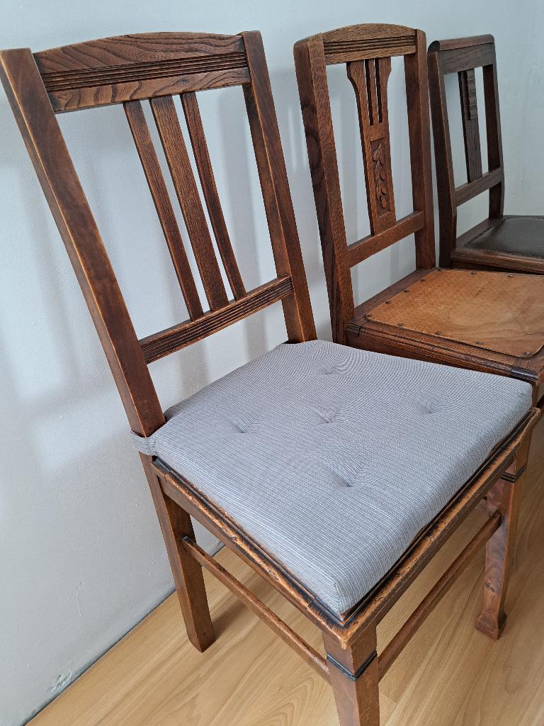 stoelen, Huis en Inrichting, Stoelen, Gebruikt, Bruin, Hout, Antiek