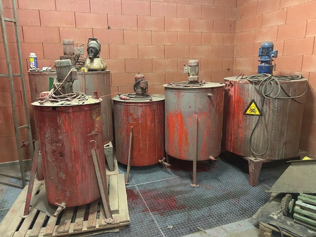 Vloeistof mengers, industriële mixer, Ophalen, Gebruikt