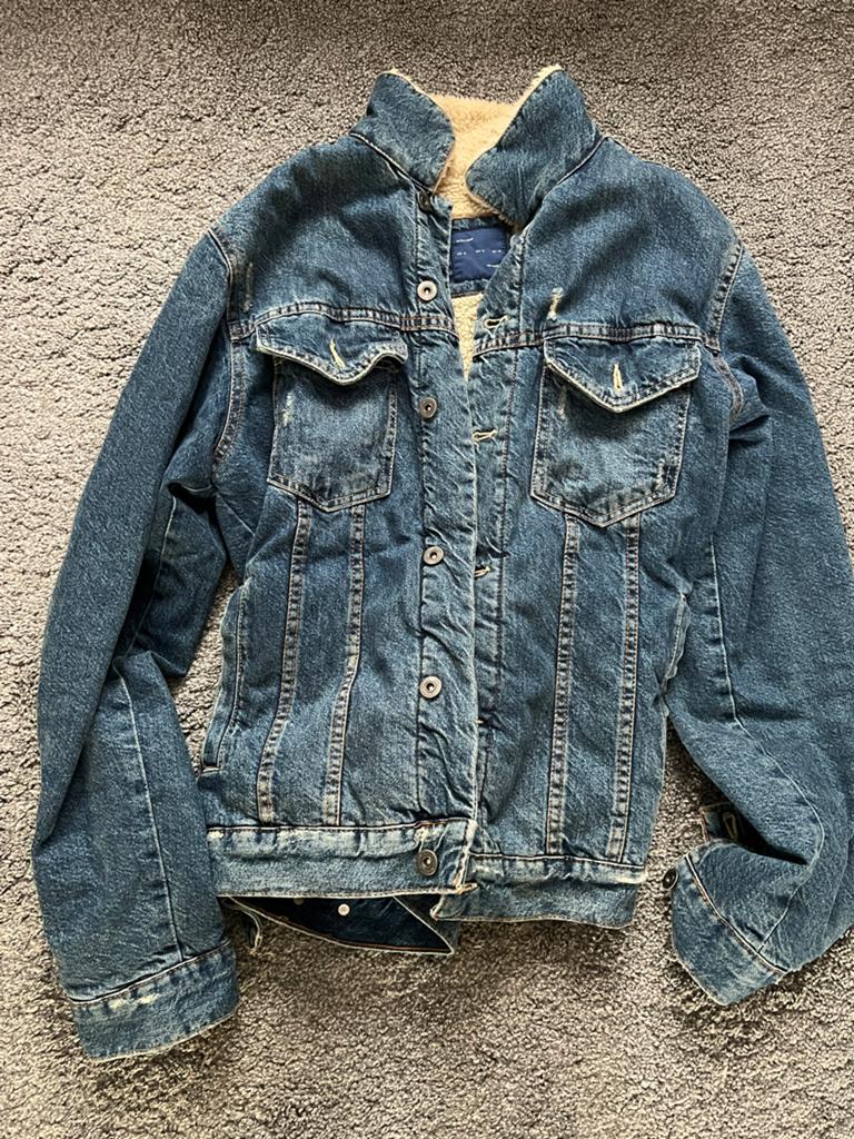 2 Denim jackets zwart + blauw, Kleding | Heren, Jassen | Winter, Ophalen, Gedragen, Maat 56/58 (XL), Overige kleuren