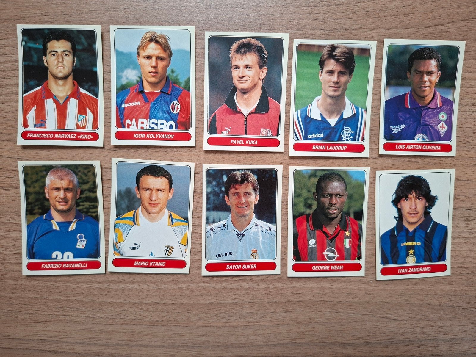 jaren 90 populaire voetbal spelers panini, Ophalen of Verzenden