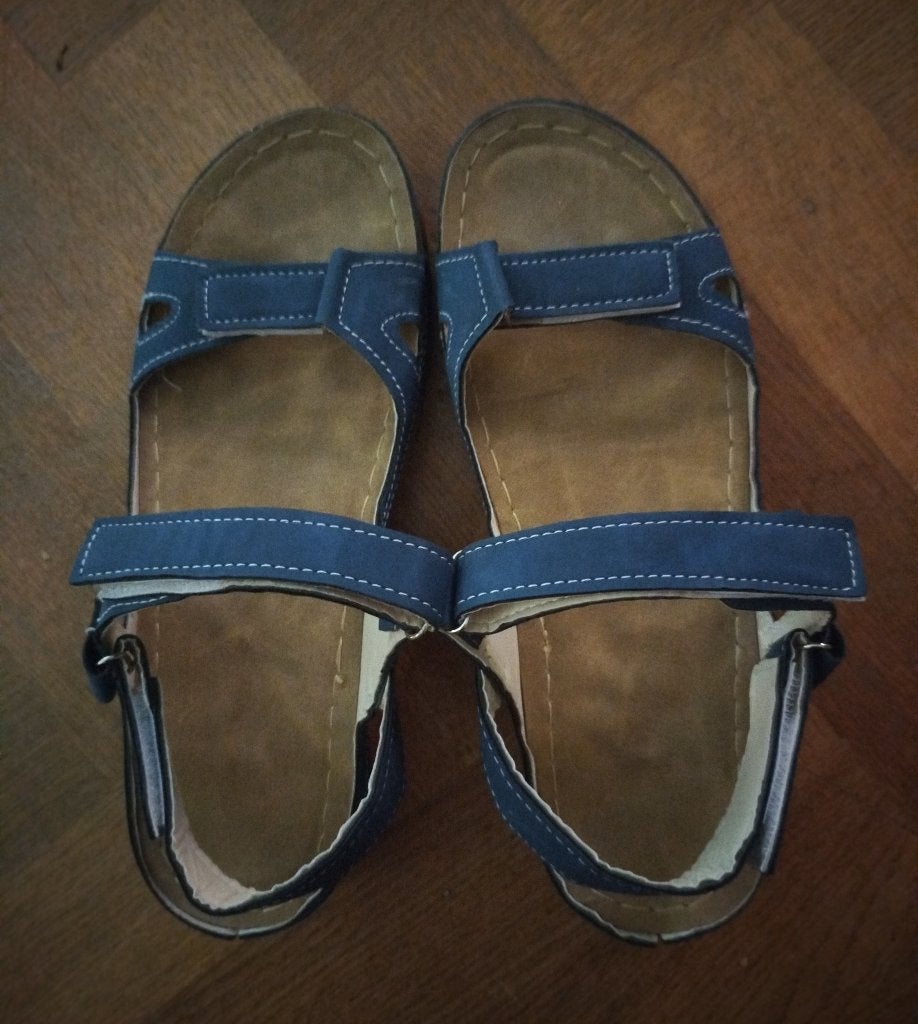 Damessandalen, maat 37, scratch, Blauw, Gedragen, Sandalen of Muiltjes, Ophalen of Verzenden