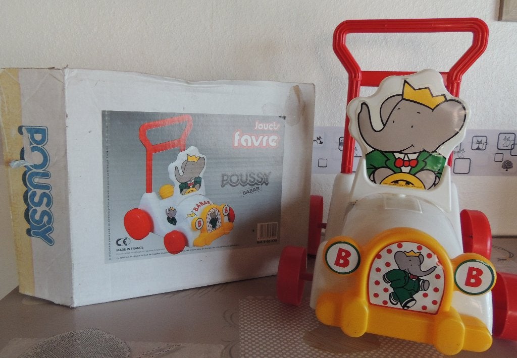 Trotteur vintage - Babar le petit éléphant, Enfants & Bébés, Enlèvement