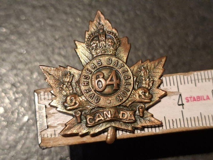 ww1 canadese cap badge, Ophalen of Verzenden