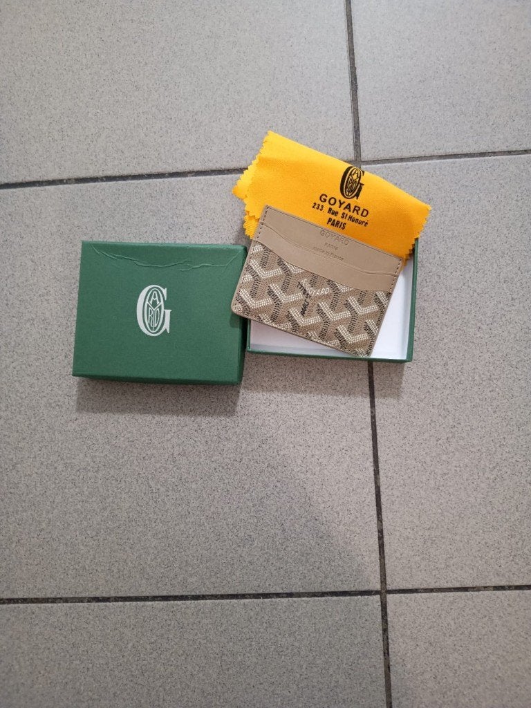 porte-cartes Goyard beige, Neuf, Autres marques, Cuir, Enlèvement ou Envoi