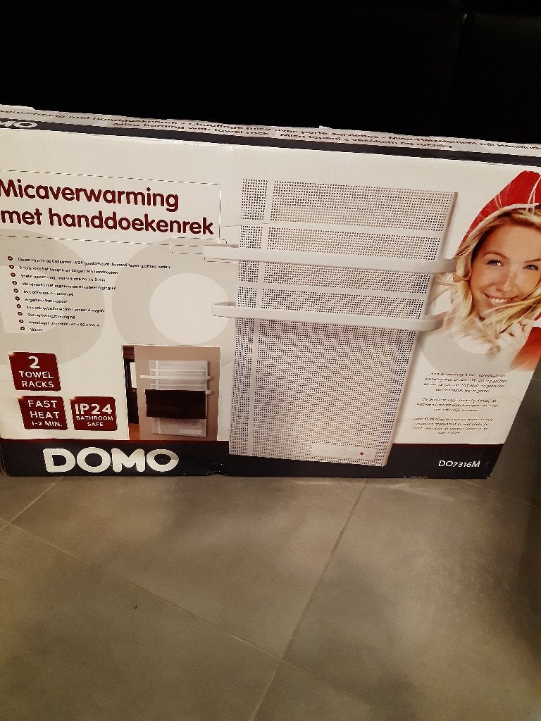 micaverwarming met handdoekenrek, Huis en Inrichting, Badkamer | Badkamermeubels, Ophalen, Overige typen, Nieuw, 50 tot 100 cm