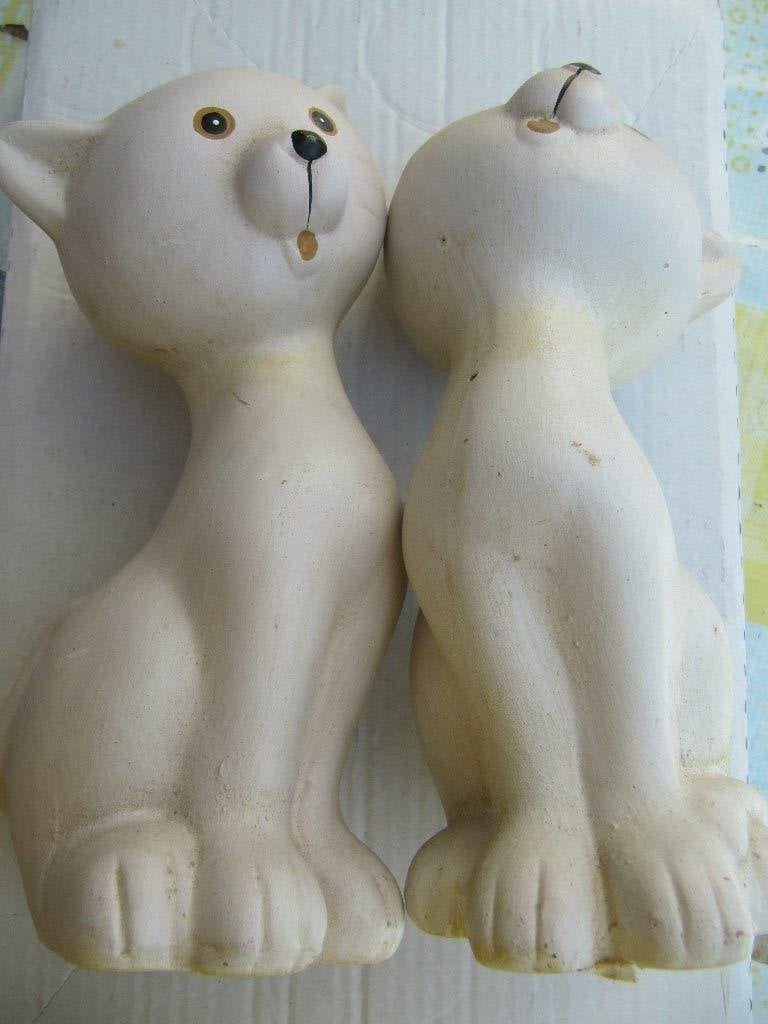 Duo katjes in terra cotta., Verzamelen, Ophalen of Verzenden, Nieuw, Dier