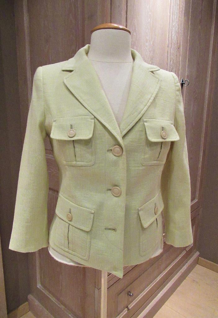 Nieuw geel InWear jasje met visgraatmotief, mt 36, Verzenden, Geel, Nieuw, Jasje