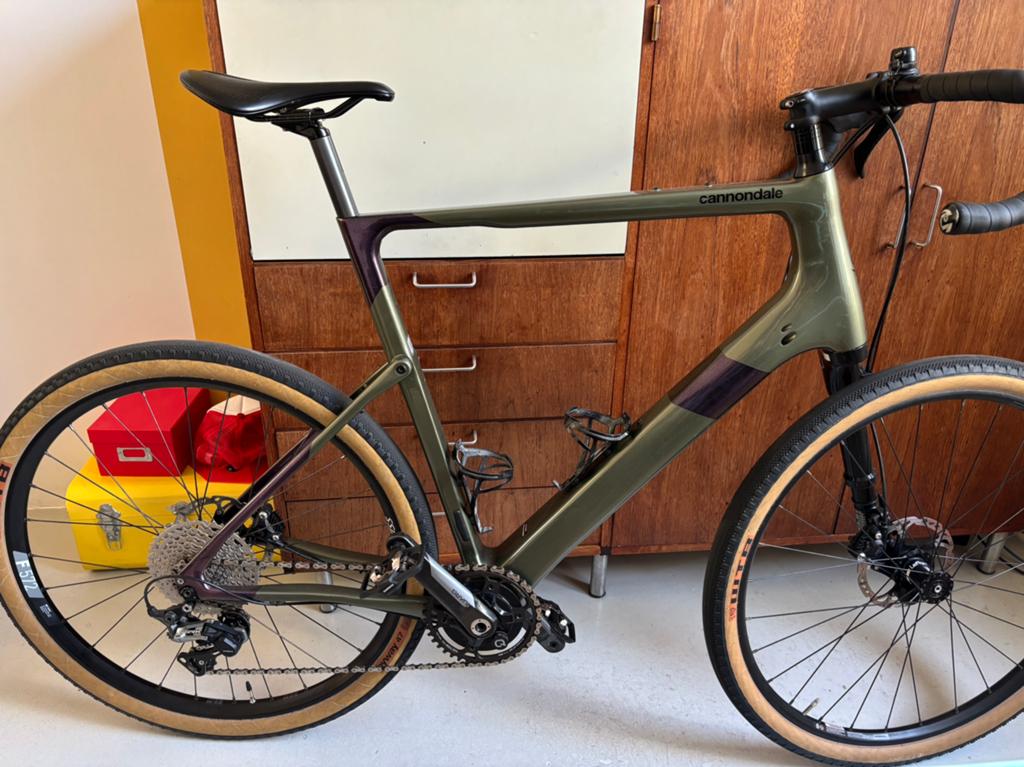 Cannondale topstone carbon lefty 3 gravelbike XL quarq meter, Fietsen en Brommers, Fietsen | Racefietsen, Ophalen, Gebruikt, Carbon