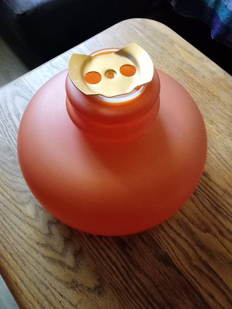 Glazen retro luster, Ophalen, Zo goed als nieuw, Glas
