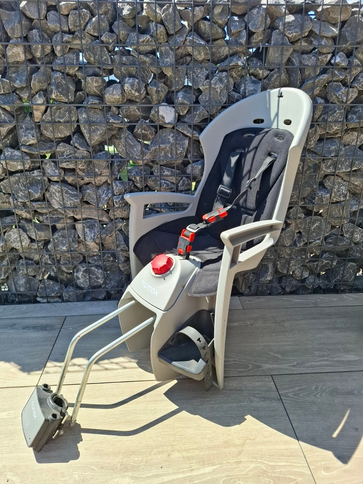 Siège bébé pour vélo, 0 à 18 kg, Repose-pieds, Comme neuf, Enlèvement