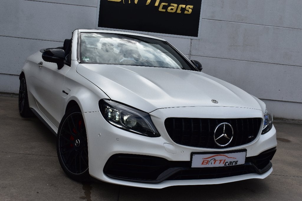 Mercedes C63s AMG Cabriolet, Autos, Mercedes-Benz, Cuir, 1940 kg, Achat, 375 kW