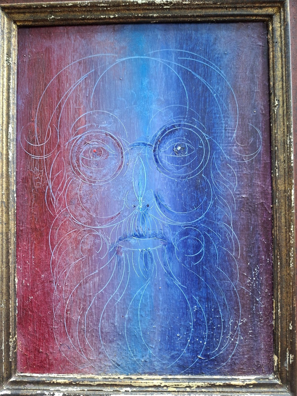 DE BOECK Felix "Zelfportret" olie op paneel, Ophalen of Verzenden