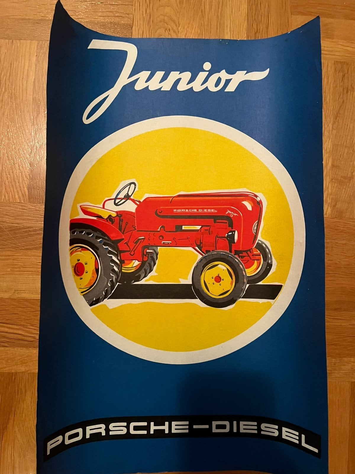 Affiche originale du tracteur Porsche Diesel Junior, Enlèvement ou Envoi, Utilisé