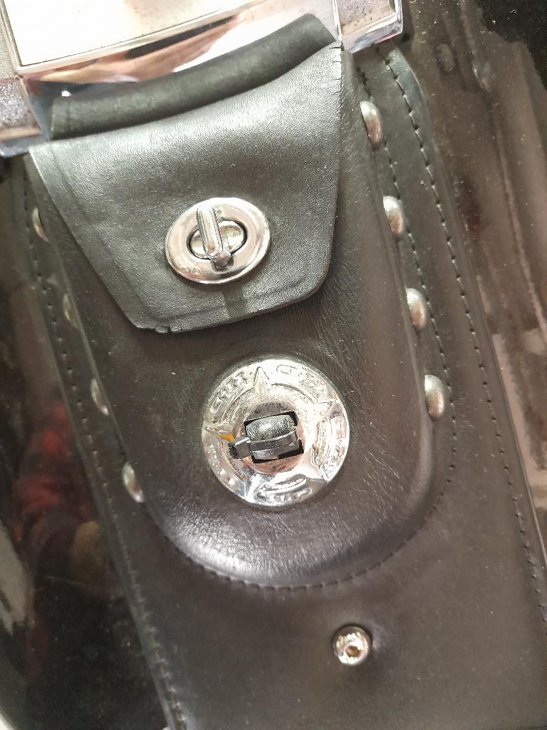 Tankafdekking met tasje van Heritage, Motoren, Ophalen, Gebruikt