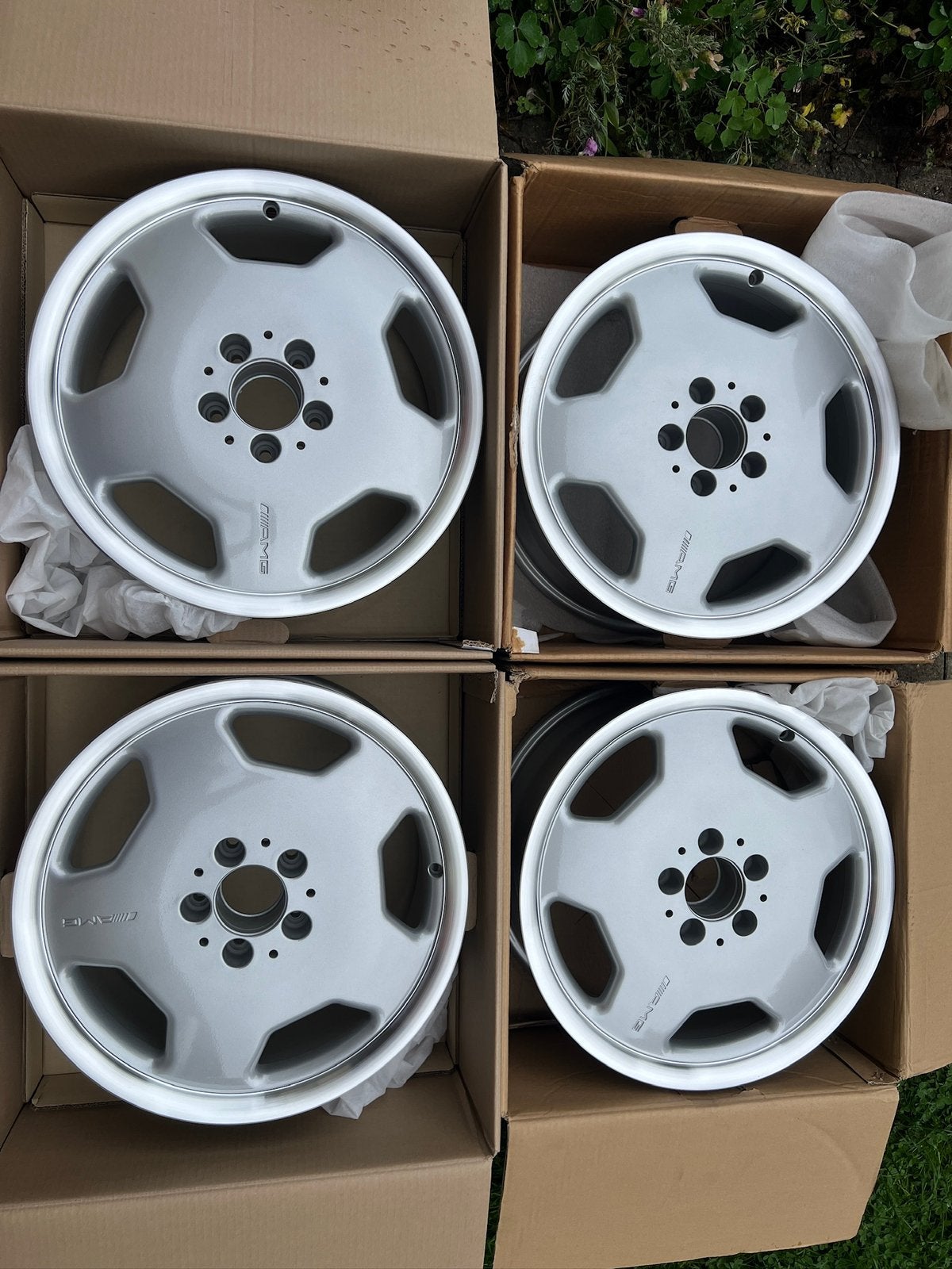Mercedes 17 inch AMG Styling 2 Velgen W124 W202 W201 W210, Auto-onderdelen, Banden en Velgen, Ophalen, Velg(en), Nieuw, 17 inch