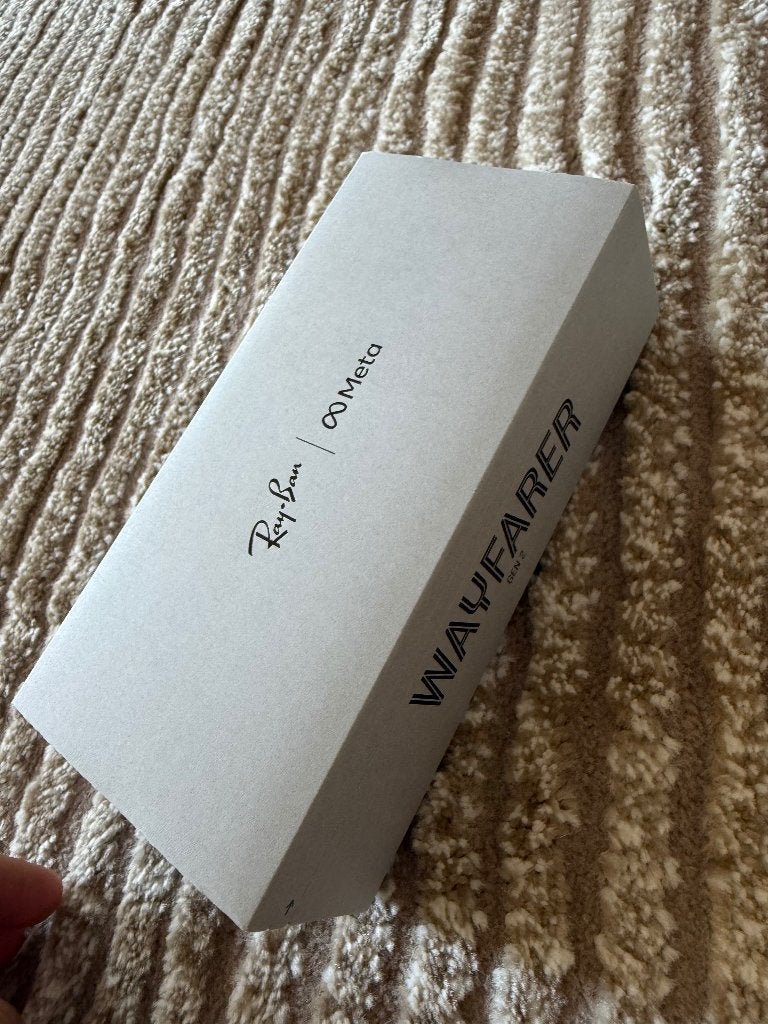 Ray-Ban Meta Wayfarer 2, helder glas, Ophalen, Zwart, Nieuw, Ray-Ban