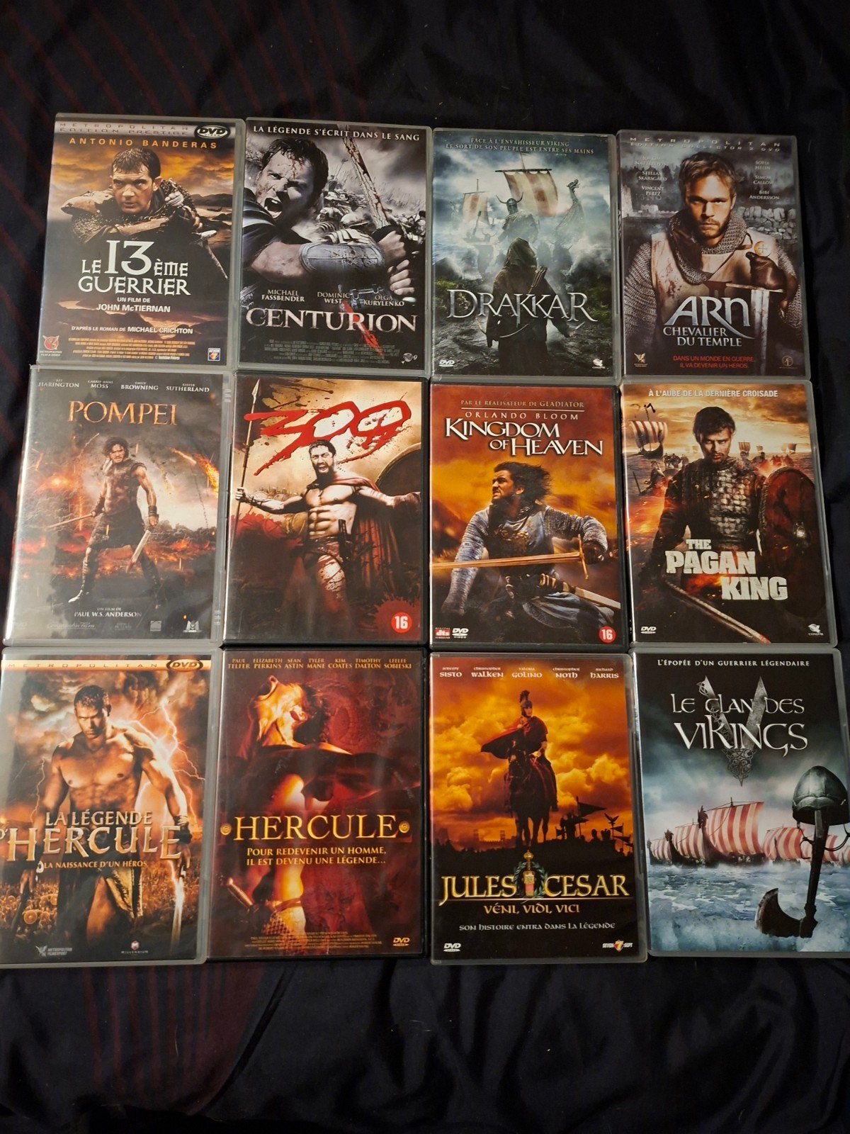 A vendre 74 dvd films Péplums, CD & DVD, Action, Enlèvement ou Envoi, Néerlandais, Néerlandais