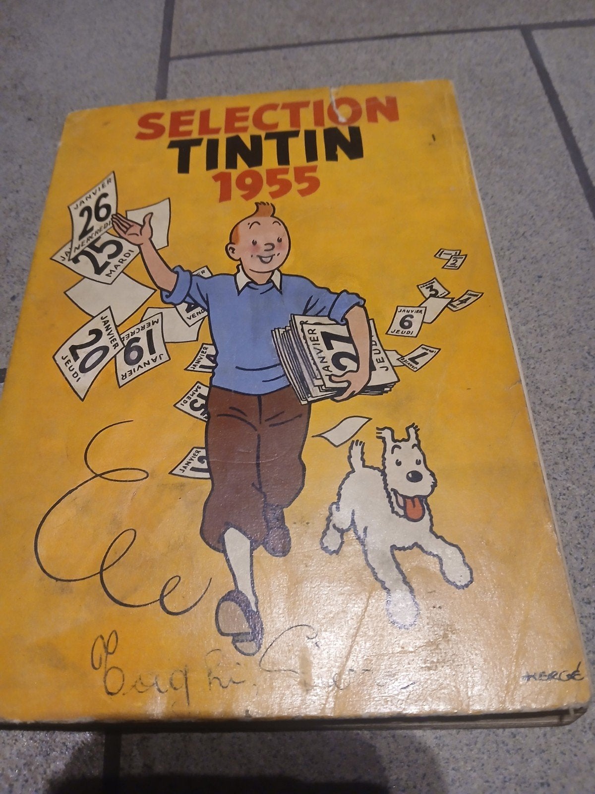 Tintin - Sélection Tintin - 1955, Livres, Une BD, Enlèvement ou Envoi, Utilisé