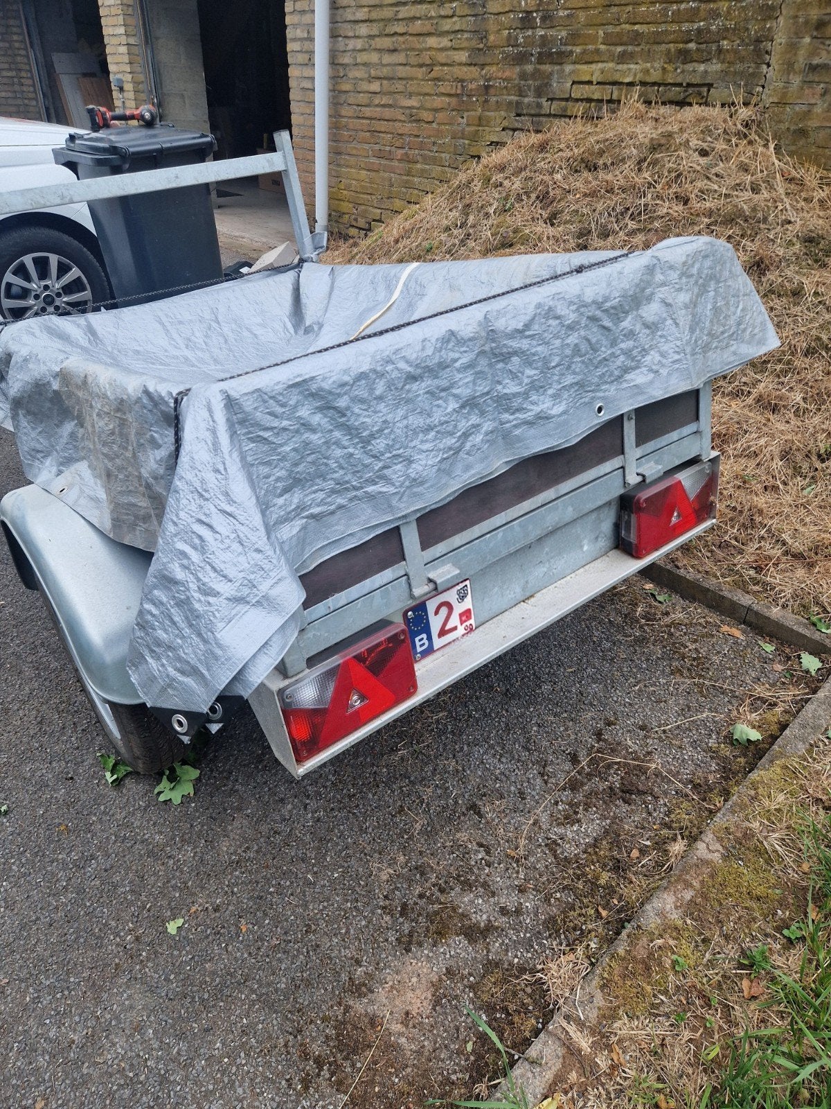 Remorque CUSTAFER galvanisée 150  100 cm, Enlèvement
