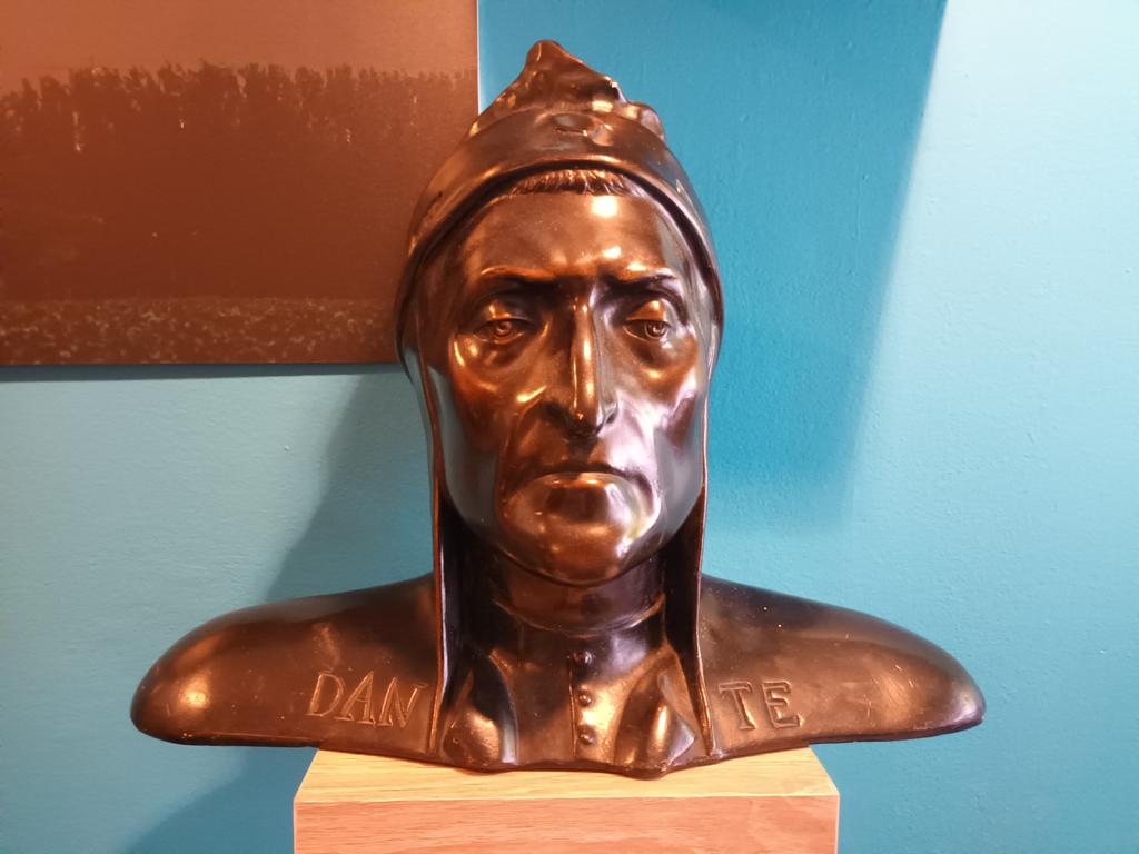 Buste Dante Alighieri, Antiek en Kunst, Kunst | Beelden en Houtsnijwerken, Ophalen of Verzenden