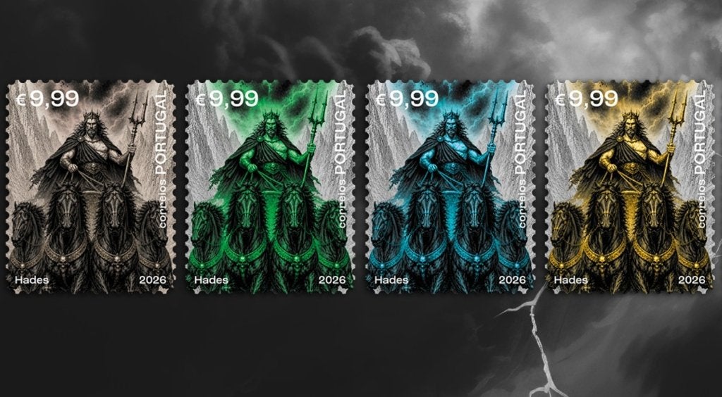 Portugal - 4 crypto postzegels 2026 Hades NFT 4 kleuren, Ophalen of Verzenden, Portugal