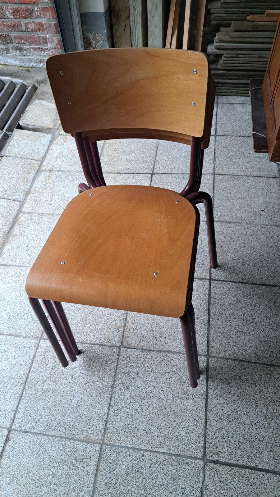 16 kantinestoelen, Huis en Inrichting, Stoelen, Ophalen