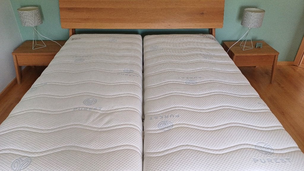 2 Matelas 80x200 cm, déhoussables avec ressords ensachés, Matelas, Comme neuf, 200 cm, Deux personnes