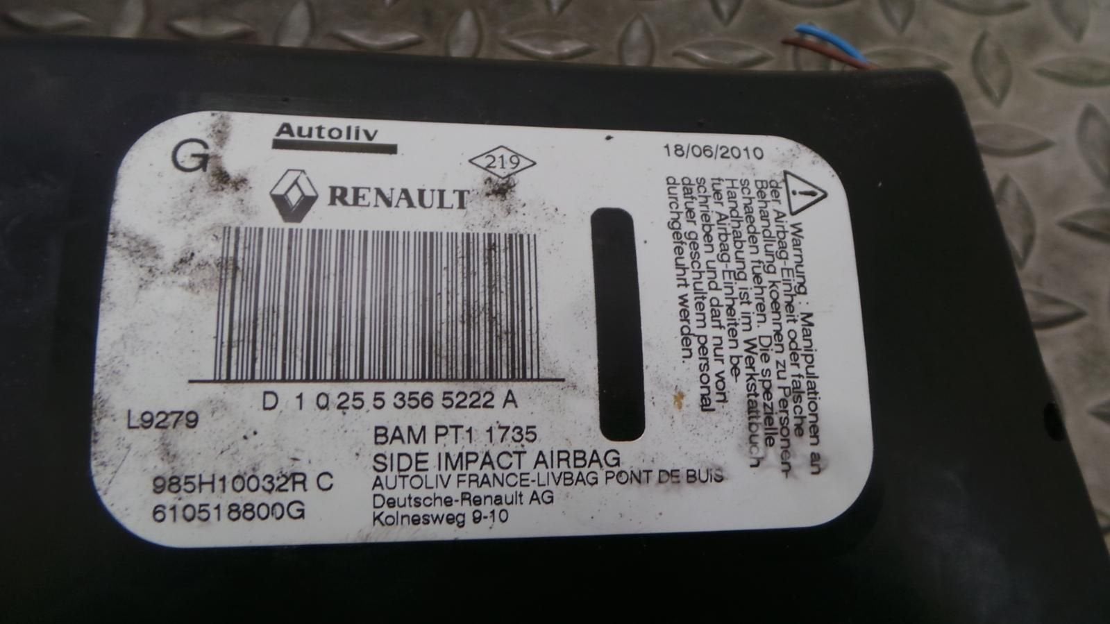 RENAULT MEGANE AIRBAG LINKS 2011, Autos : Pièces & Accessoires, Enlèvement ou Envoi, Utilisé, Stiba membre