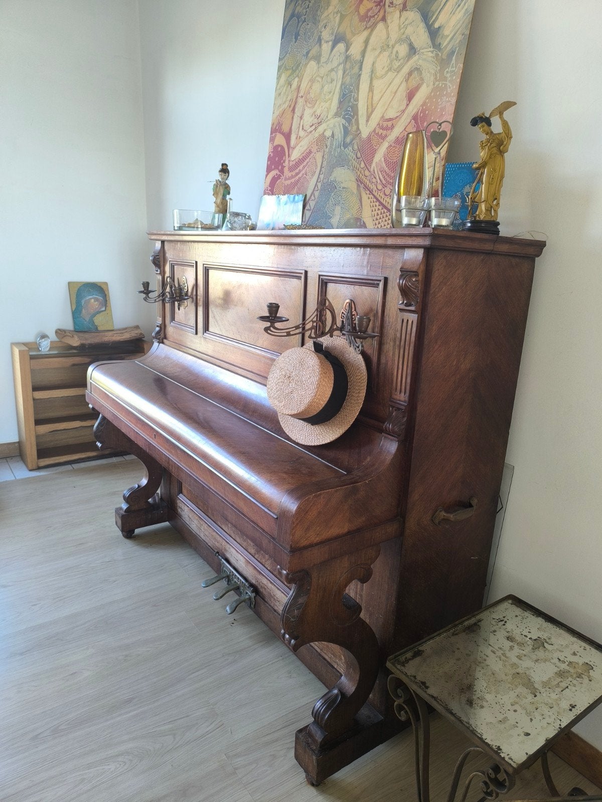 Ar deco   wel nog gestemd worden, Ophalen, Gebruikt, Bruin, Piano