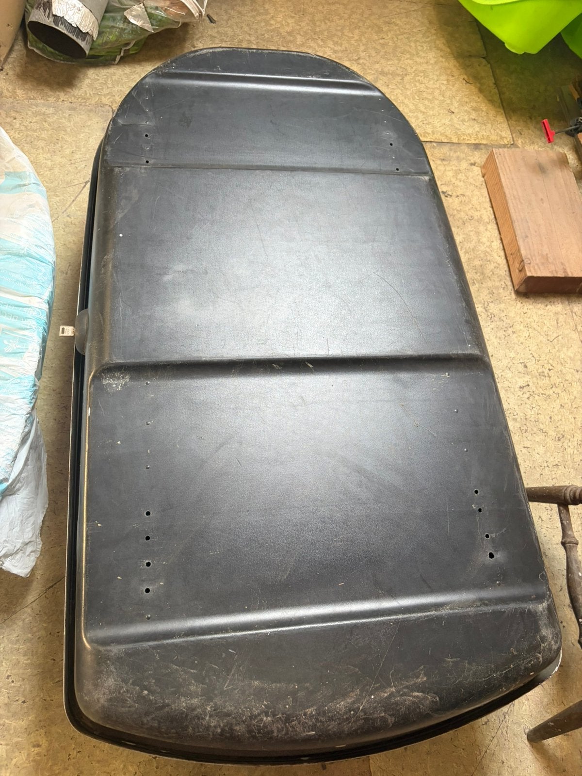 Coffre de toit de voiture. couleur: noir et gris., Autos : Divers, Coffres de toit, Envoi, Utilisé