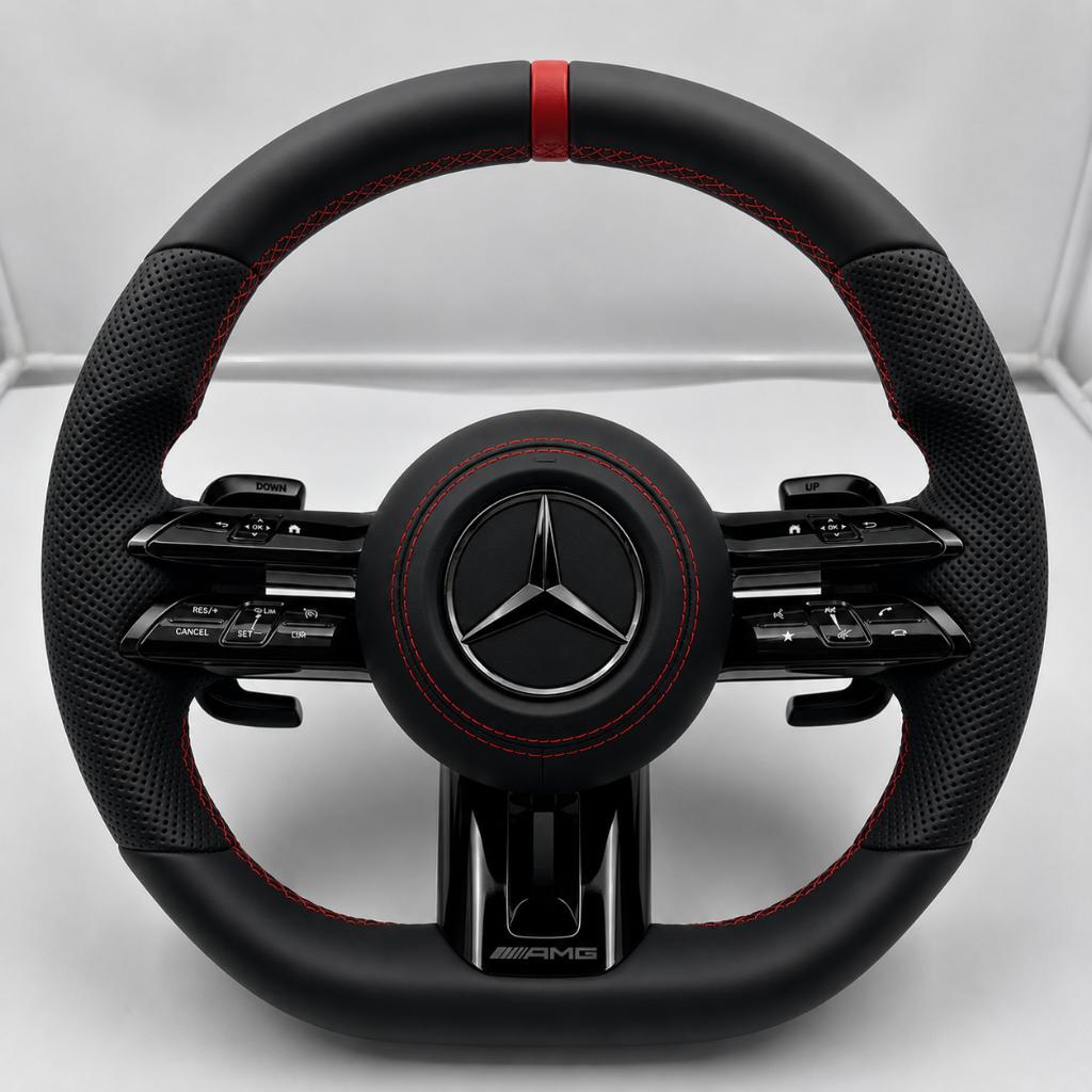 Mercedes dragonfly stuur sportief upgrade rood, Auto-onderdelen, Besturing, Mercedes-Benz, Nieuw, Ophalen of Verzenden